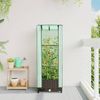 vidaXL Hochbeet mit Gewächshaus-Aufsatz Rattan-Optik 40x40x123 cm 4015795 Bild 3
