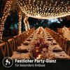 Deuba Netzlichterkette 100 LED Warmweiß 120x120cm Innen Außen Lichterkette Netz Weihnachten Weihnachtsdeko Bild 4
