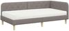 vidaXL Eckbettgestell Taupe 90 x 200 cm Stoff 3394122 Bild 2