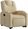 Relaxsessel, Fernsehsessel mit Aufstehhilfe Creme Stoff Bild 4