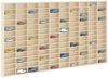 vidaXL Wanddisplay-Case mit Regal Beige 98 x 4,5 x 55 cm Holzwerkstoff 42015608 Bild 3