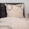 DOBNIG Bettwäsche Flanell, Flanell, 2 teilig, Kreise, grau, natur Bild 3
