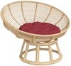 vidaXL Kissen Rund Weinrot Ø 60x11 cm Oxford-Gewebe 361949 Bild 3