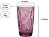 Trinkglas Bormioli Rocco Diamond Lila Glas 470 ml (6 Stück) Default Title Bild 2