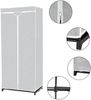 COSTWAY Stoffschrank Keiderschrank mit Kleiderstange & Ablage, 172 x 74 x 50 cm Bild 4
