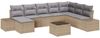 vidaXL Garten-Sofa-Set mit Kissen 8 pcs Beige und Hellgrau Poly-Rattan 3355859 Bild 2