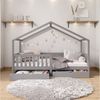 IDIMEX Hausbett ELEA, Hausbett Montessori Bett Kinderbett Tipibett 90 x 200 Kiefer Schublad Bild 2
