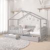 IDIMEX Hausbett ELEA, Hausbett Montessori Bett Kinderbett Tipibett 90 x 200 Kiefer Schublad Bild 3