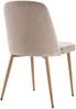 Vente-unique - MINAGRI Stuhl SamtStoff Beige - B 56 cm x H 84 cm x L 47,5 cm Bild 5