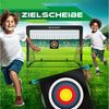 KESSER Pop-Up Fußballtor, 2er Set, mit Transporttasche, 6x Hütchen, Ballpumpe & Zielscheibe, Glasfaserstangen, 120x90 cm, Schwarz Bild 3