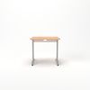 Rheinland Möbel Statio Schreibtisch 80x80 cm höhenverstellbar ±10 mm in Buche – kompakter Bürotisch für Homeoffice & Büro, C-Fuß, Kabelwanne, einfache Montage, FSC® zertifiziert Bild 2