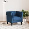 vidaXL Chesterfield-Sessel Blau Stoff 372544 Bild 3