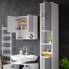 Vicco 'Irma' Badschrank mit 2 Türen und 6 Fächer, Holz, 192 x 30 x 30 cm, Weiß Bild 5