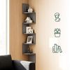 Relaxdays Eckregal Wand 5 Etagen Bild 5