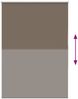 vidaXL Verdunkelungsrollo Kaffeebraun 95x150cm Stoffbreite 90,7 cm 4010997 Bild 5