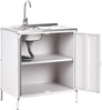 Outdoor-Küchenschrank mit Spüle VILAMA Weiß Bild 4