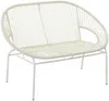 Vente-unique - ALIOS Gartensitzgruppe HarzGlas Weiß - B 52 cm50 cm82 cm x H 80 cm50 cm83,5 cm x L 115 cm50 cm72 cm Bild 3