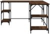 vidaXL Schreibtisch Braun Eichen-Optik 139x139x75 cm Holzwerkstoff 837596 Bild 5