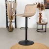 Bronx71 Barhocker Samt Frenkie 60 - 76 cm taupe Bild 4