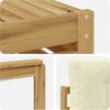 vidaXL Sofagarnituren 6 pcs Weiß und Creme Massivholz Akazie 3390910 Bild 5
