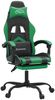 vidaXL Gaming-Stuhl mit Fußstütze Schwarz und Grün Kunstleder [3143905] Bild 2