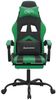 vidaXL Gaming-Stuhl mit Fußstütze Schwarz und Grün Kunstleder [3143905] Bild 3