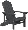 vidaXL Adirondack-Gartenstühle 2 Stk. HDPE Anthrazit 3095693 Bild 3