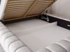 GRAINGOLD Italia Doppelbett 180x200, Polsterbett mit Bettkasten und Lattenrost, Velvet-Stoff, Hellgrau Bild 5