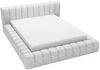 GRAINGOLD Italia Doppelbett 180x200, Polsterbett mit Bettkasten und Lattenrost, Velvet-Stoff, Hellgrau Bild 2