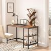 Hoobro Bücherregal, Baumform, Standregal Vintage schmal, 5 Ebenen CD-Regal für Wohnzimmer & Büro Bild 2