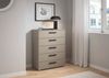 rauch Schubkastenkommode Highboard Sideboard Kommode MONTCLAR Frontauswahl Dekor/Hochglanz/Glas (in 2 Breiten: 40 oder 80 cm / Höhe 100 cm, inkl. Soft-Close-Funktion), mit 5 geräumigen Schubladen, viele Griffvarianten MADE IN GERMANY Bild 2