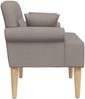 vidaXL Zweisitzer mit Knopfheftung Taupe 120 x 65 x 79 cm Stoff 42041815 Bild 4