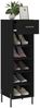 vidaXL Schuhschrank Schwarz 30x35x105 cm Holzwerkstoff 829685 Bild 4
