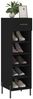 vidaXL Schuhschrank Schwarz 30x35x105 cm Holzwerkstoff 829685 Bild 3