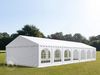 TOOLPORT Festzelt Partyzelt 6x14 m PREMIUM, hochwertige PVC Plane 750 N in weiß 100% wasserdicht mit Bodenrahmen Bild 1