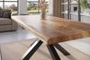 SAM® Esstisch Waves_Spider, Mangoholz, gedoppelte Tischplatte, Metallgestell Spider-Form, bis 3m Bild 3