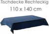 heimtexland Â® Outdoor Tischdecke Gartentischdecke wasserfest wetterbestÃ¤ndig rutschfest waschbar Outdoortischdecke Weichschaum Garten Balkon Camping Party Tischdeko Typ883 dunkelblau 110x140 cm eckig Bild 4
