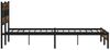 vidaXL Metallbett ohne Matratze Räuchereiche 200x200 cm 3308485 Bild 5