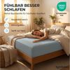 Komfortec Spannbettlaken Jersey Spannbettuch, 90x200, 140x200, 160x200, 180x200 oder 200x200 cm, 100% Baumwolle (135 g/m), Gummizug: Rundum, (1 Stück), OEKO-TEX® Standard 100 Zertifisiert, für Matratzen bis 25 cm Höhe Bild 4