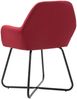 vidaXL Esszimmerstühle 4 Stk. Weinrot Stoff [277110] Bild 5