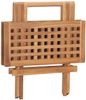 vidaXL 3-tlg. Garten-Essgruppe mit Kissen Klappbar Massivholz Teak 3063206 Bild 5