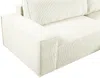 Vente-unique - AMELIA Sofa SamtStoff Weiß - B 167 cm x H 85 cm x L 267 cm Bild 5
