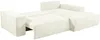 Vente-unique - AMELIA Sofa SamtStoff Weiß - B 167 cm x H 85 cm x L 267 cm Bild 5