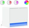 vidaXL Wand-Nachttische mit LED-Leuchten 2 Stk. Weiß 852076 Bild 2