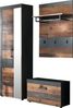 INOSIGN Garderoben-Set Ilana, (Set, 3-St), Garderobenmöbel im modernen Industrial Style mit antikfarbenen Griffen Bild 3