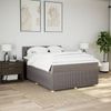 vidaXL Boxspringbett mit Matratze Taupe 140x190 cm Stoff 3287462 Bild 3