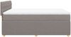 vidaXL Boxspringbett mit Matratze Taupe 140x190 cm Stoff 3287462 Bild 5