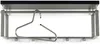 Garderobe Wandgarderobe Rex 3 in Nickeloptik, Hutablage in Schwarz Bild 2