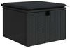 vidaXL 6-tlg. Garten-Sofagarnitur mit Kissen Schwarz Poly Rattan 3328126 Bild 5