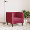vidaXL Chesterfield-Sessel Weinrot Samt 372677 Bild 3